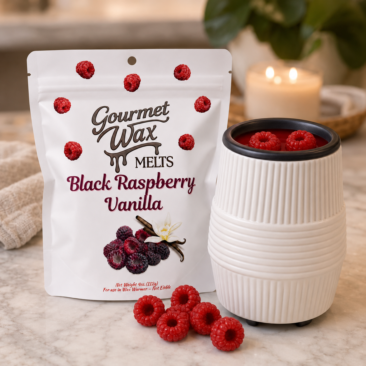 Black Raspberry Vanilla Wax Melts / 4 oz.