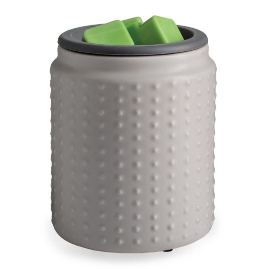 Grey Ceramic Wax Warmer with Silicone Flip Dish – Electric Melt Warmer