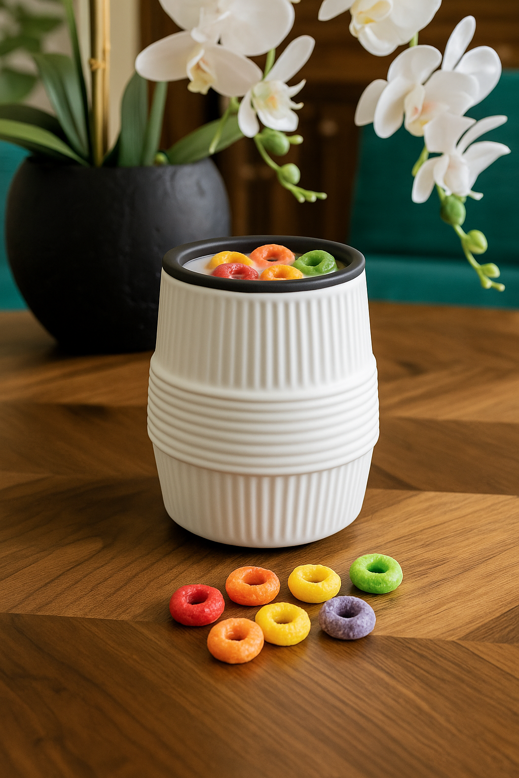 White Ceramic Wax Warmer with Silicone Flip Dish – Electric Melt Warmer