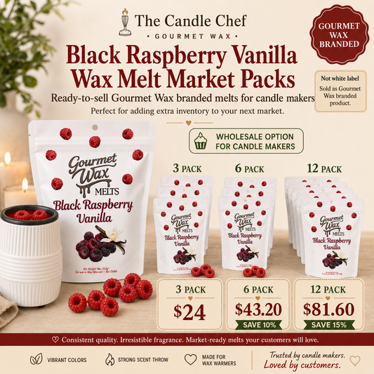 Wholesale Market Pack / Black Raspberry Vanilla Wax Melts 3 / 6 / 12
