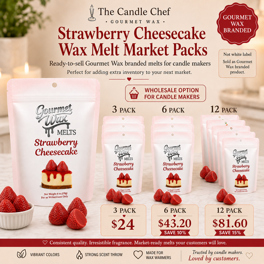 Wholesale Market Pack / Strawberry Cheesecake Wax Melts 3 / 6 / 12