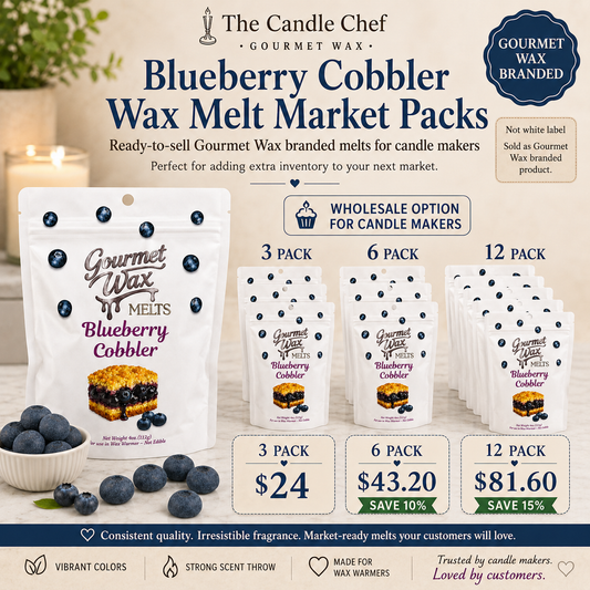 Wholesale Market Pack / Blueberry Cobbler Wax Melts 3 / 6 / 12 (Copy)
