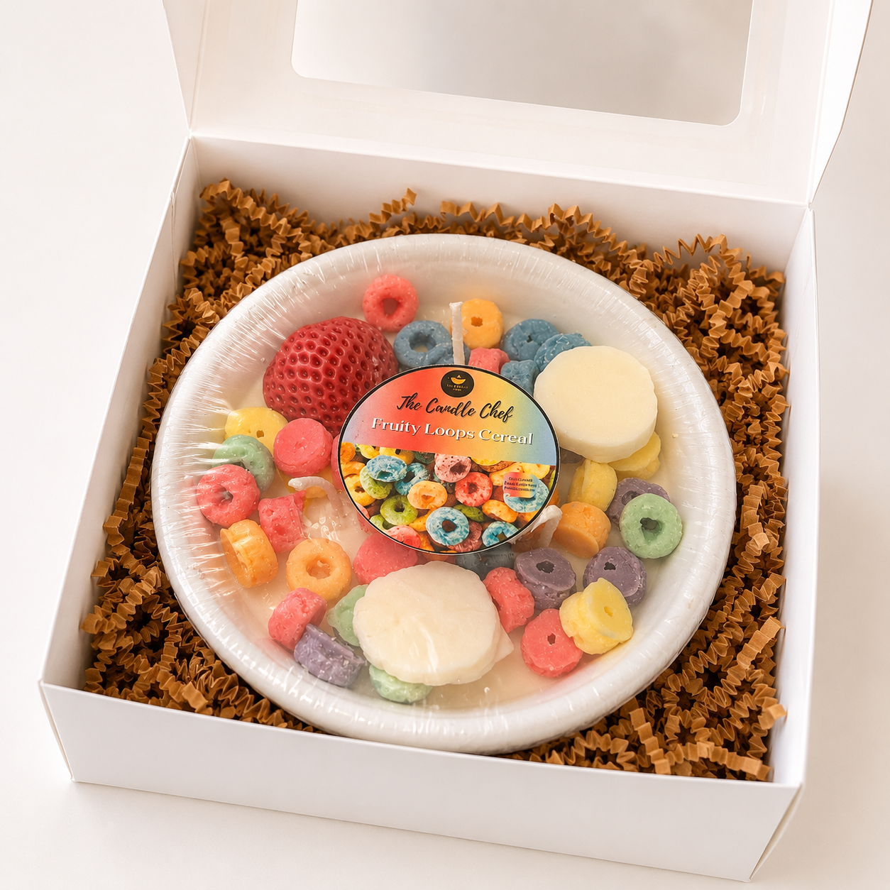 Fruity Loops Cereal Dessert Candle