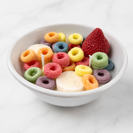 Fruity Loops Cereal Dessert Candle