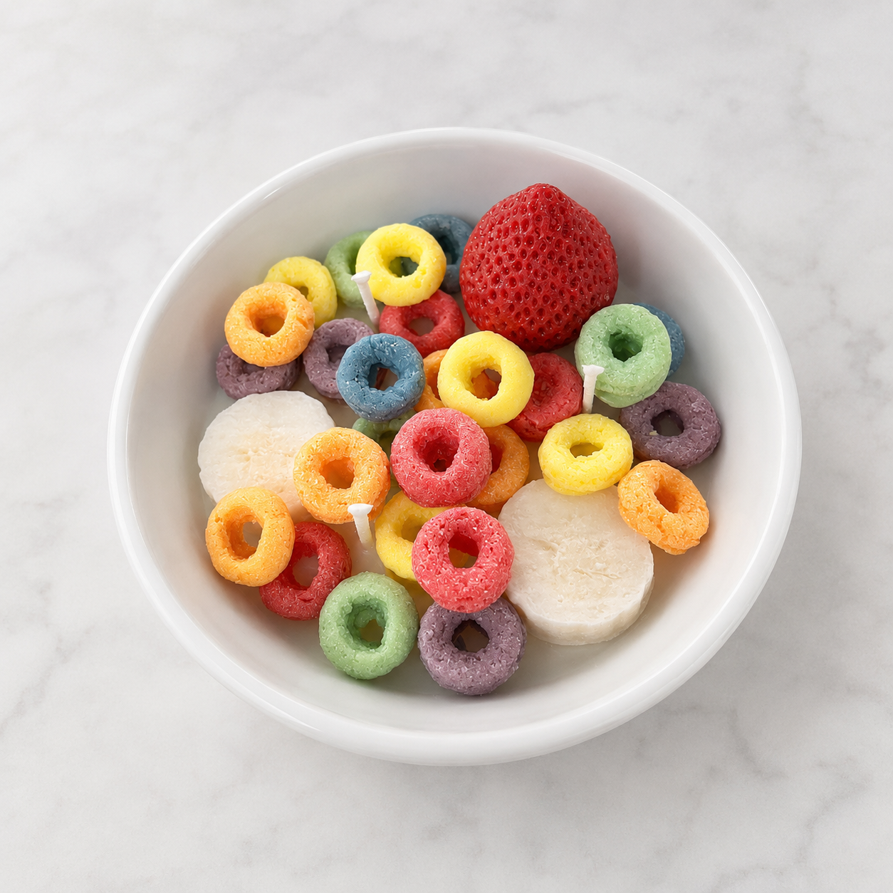 Fruity Loops Cereal Dessert Candle
