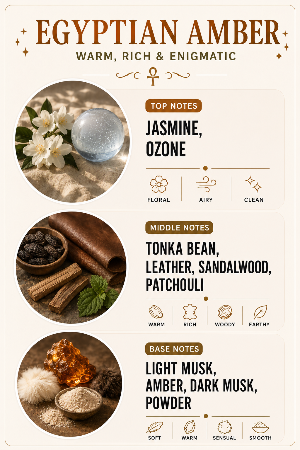 EGYPTIAN AMBER / 4 oz. Luxury Candle / Tin Candle
