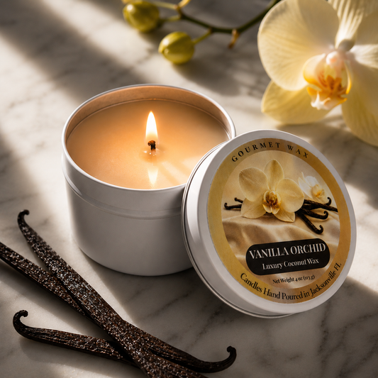 VANILLA ORCHID / 4 oz. Luxury Candle / Tin Candle